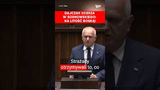 Dajczak uderza w Sosnowskiego z mównicy quotO czym pan mówi Na litość Boskąquot [upl. by Gundry196]