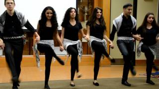 LA Dabke Troupe Performing for SJP UCLA [upl. by Solracnauj]