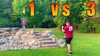 Attempting a 1v3 At a Top Course In Michigan  Burchfield Park Full Round [upl. by Nosneh182]