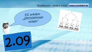 Musiktheorie einfach erklärt 29  Sechzehntel wwwccerklärtde [upl. by Uile]