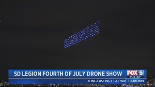 San Diego Legion holds July Fourth drone show [upl. by Hewes]