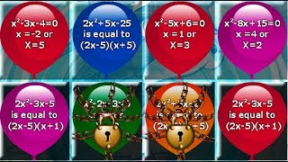 Math Balloons Quadratic Game Overview  Tutorial [upl. by Enelaj748]