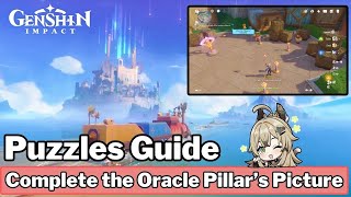 Complete the Oracle Pillars Picture All 3 Puzzles  Genshin Impact [upl. by Gleason84]