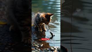 Cat Surprised with a Fish Bowl 😹Cats Doing Cat Things😹 viralshort ytshort cute catmeowing [upl. by Malka]