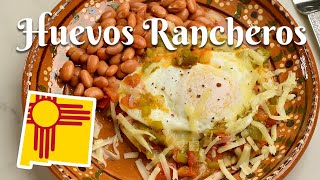 HOW TO MAKE HUEVOS RANCHEROS WITH HATCH GREEN CHILE Simple Authentic Recipe Using the Best Chile [upl. by Akcimehs]