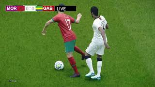 PES 21 Simulation Gameplay اليوم  تصفيات كأس افريقيا 2025 maroc vs gabon [upl. by Atirhs364]