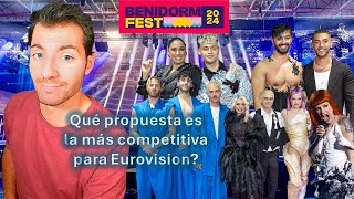 Benidorm Fest 2024 Análisis 8 finalistas según los criterios del jurado de Eurovision  televoto [upl. by Jezabella]