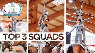 Top 3 Squads  FEI European Vaulting Championships™  Ebreichsdorf 2017 [upl. by Gustie]