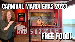 Carnival MARDI GRAS  Review of All Included FREE FOOD [upl. by Assenar]