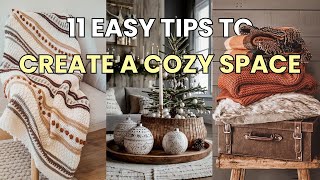 11 Easy Tips to Create a COZY SPACE for Your Home During the Chilly Winter  Minimalism [upl. by Katrina868]