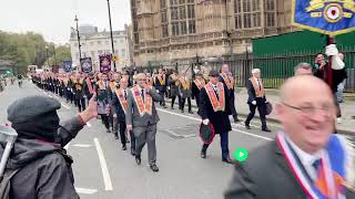 The orange loyalist march in London orengmen  London [upl. by Brunella]