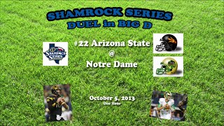 2013 Arizona State vs Notre Dame One Hour [upl. by Analeh]