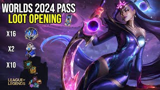 16 Orbs 2 Grab Bags 10 Chests  League of Legends Worlds 2024 Pass Loot Opening [upl. by Ailalue]