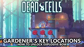 Dead Cells  Gardeners Key Locations All 3 Guide  How to Unlock Explosive Crossbow [upl. by Idette]