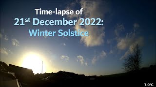 21 December 2022 Timelapse Winter Solstice [upl. by Inalial]