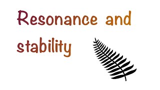 Resonance and stability [upl. by Yelyak592]