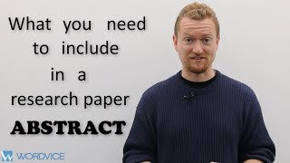 How to Write an Abstract for a Research Paper [upl. by Anhaj]