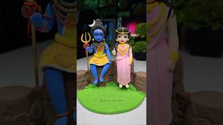 Shiv ji and Parvati ji idol making 🌷Shiv and Parvati ji 🙏🏻 Har Har Mahadev shorts short [upl. by Peper593]