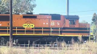 Toledo Peoria amp Western RR crosses the Conrail Tower Diamond “CP 79“ Westbound as we wait for L42 [upl. by Nochur102]