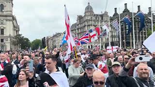 ￼ Tommy Robinson rally 🇬🇧 1624 clips 4k [upl. by Nosreh]