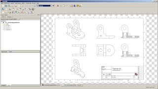 FreeCAD Tutorial 19  Zeichnungsansichten erstellen [upl. by Farmann523]