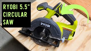 Ryobi 18V Cordless Circular Saw is Lightweight and Powerful [upl. by Ollayos929]