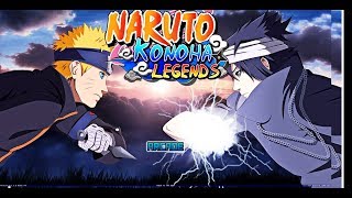 O MELHOR GAME DE NARUTO SHIPPUDEN MUGEN KONOHA LEGENDS V5  Android amp Pc [upl. by Llenod]