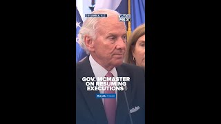 Gov McMaster on resuming executions shorts shortnews news southcarolina deathrow columbiasc [upl. by Ready]