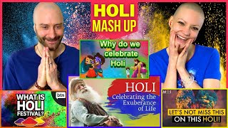 💥 FIRST Holi REACTION by Foreigners  Holi Festival EXPLAINED by Sadhguru [upl. by Mima897]