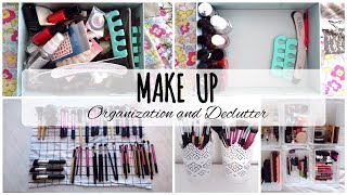 UPRATOVANIE A ORGANIZOVANIE MAKE UPU  Make up organization and declutter [upl. by Loar]