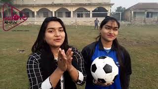 Football Vlog 01  Amily Hamily  Football Challenge with Father  Twins Bangladesh  Tiktok [upl. by Naerad176]