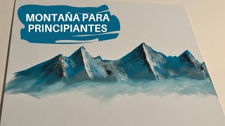 DESCUBRE CÓMO PINTAR montañas PASO A PASO técnica con pintura acrílica [upl. by Netsew]