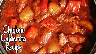 Chicken Caldereta  Kalderetang Manok  Chicken Recipe [upl. by Inattirb]