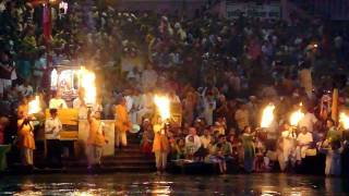 Ganga Aarti at HarKiPauri Haridwar  Incredible India [upl. by Nalra629]