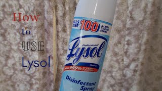 Quick Guide How to Use Lysol [upl. by Attenauqa]