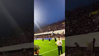 Coro della Curva Salernitana sulla Base di quotMoonlight Shadowquot  Atmosfera Unica [upl. by Annovahs848]