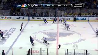 Jeff Carter goal LA Kings vs St Louis Blues game 2 43012 NHL Hockey [upl. by Brittan]