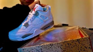 Jordan 4 Oreo UnboxingReview ASMR  Clubkickzru [upl. by Lyrpa]