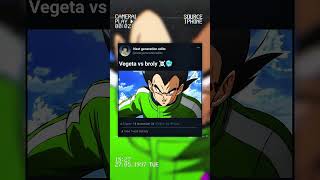 Vegeta vs broly ☠️🥶dbz dbs dbd dbdaima edit animeedit anime trending viralvideo shorts [upl. by Enecnarf130]