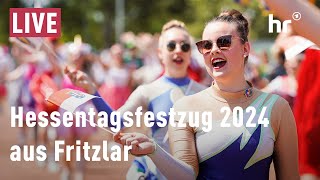 Der Hessentagsfestzug 2024 aus Fritzlar  Livestream [upl. by Parrish30]