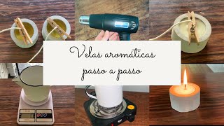 COMO FAZER VELAS AROMÁTICAS  Passo a passo [upl. by Ococ]