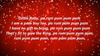 The Little Drummer Boy Lyrics [upl. by Onaivlis]