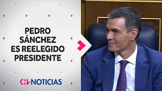 POR TERCERA VEZ Pedro Sánchez es reelegido como presidente del Gobierno de España [upl. by Nnaeinahpets]