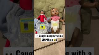 His diaper was really wet 😆 shorts diapers bedwetting [upl. by Anastasie]