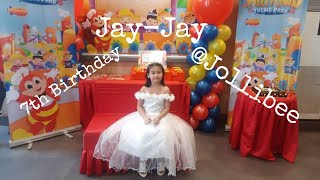 Jollibee PartyJayJay 7th Birthday Party [upl. by Nysa]