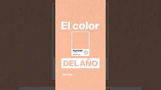 El COLOR del AÑO Pantone 131023 Peach Fuzz diseñografico pantone peachfuzz color colordelaño [upl. by Haet]