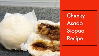 CHUNKY ASADO SIOPAO DOUGH AND FILLING RECIPE  BAKE WITH JAY [upl. by Ainecey]