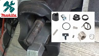 How to assemble Makita reciprocating saw blade holder grip clamp DJR187 JR3050 JR3070 [upl. by Acsicnarf]