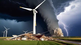 10 Wind Turbine Failures Caught On Camera [upl. by Sixel534]