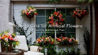 How to Care for Artificial Flowers Cleaning amp Storage Tips [upl. by Yzmar747]